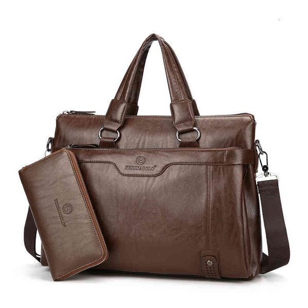

paul men's bag horizontal hand business travel briefcase single shoulder messenger leisure foreskin
