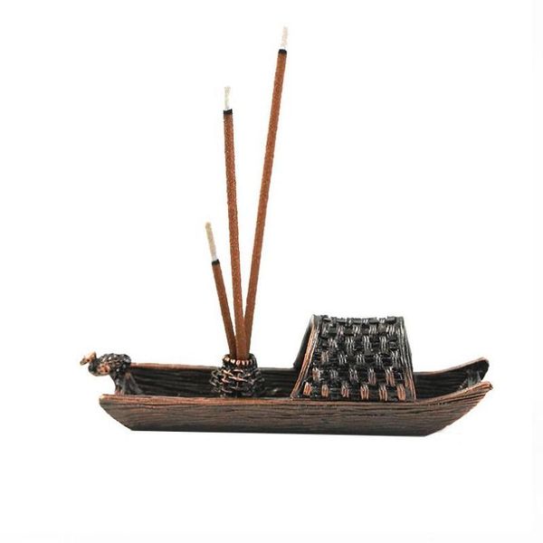 

fragrance lamps alloy copper incense holder handmade wupeng boat tea accessories utensils