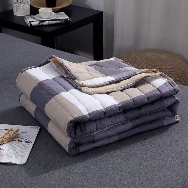 

plaid modern throw blanket summer air conditioning thin blankets for beds office sofa bedspread