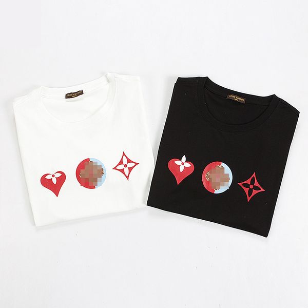 

2021 summer mens t shirt new fashion tshirts with letters breathable short sleeve mens with flowers tee shirts wholesale, White;black