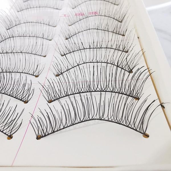 

false eyelashes natural cross thick ten pairs of black stem party-only