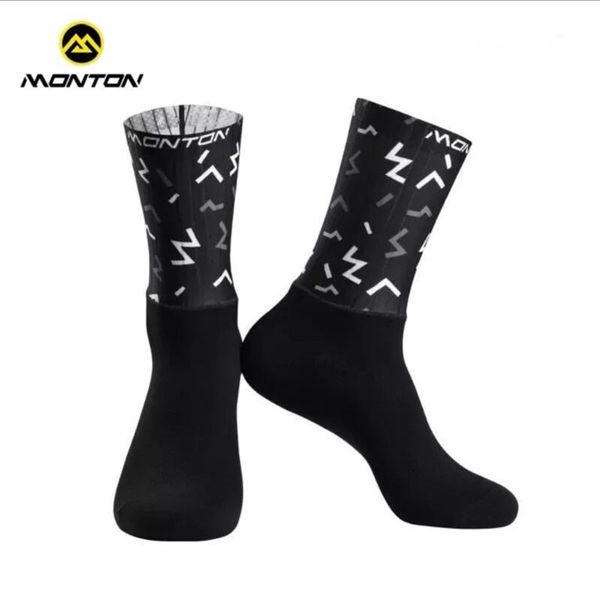 

sports socks monton riding running wear-resistant deodorant bicycle multi-color pulse teng iron three road so, Black