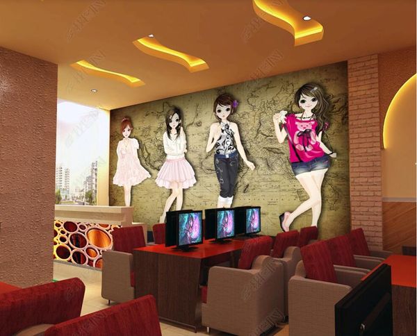 

3d wallpaper custom p mural vintage nostalgic world map clothing store the living room home decor 3d wall murals wallpaper for walls 3 d