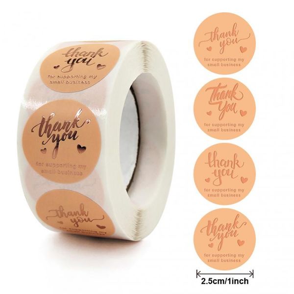 

gift wrap 500pcs thank you stickers gold stamping label for labels scrapbooking package stationery sticker