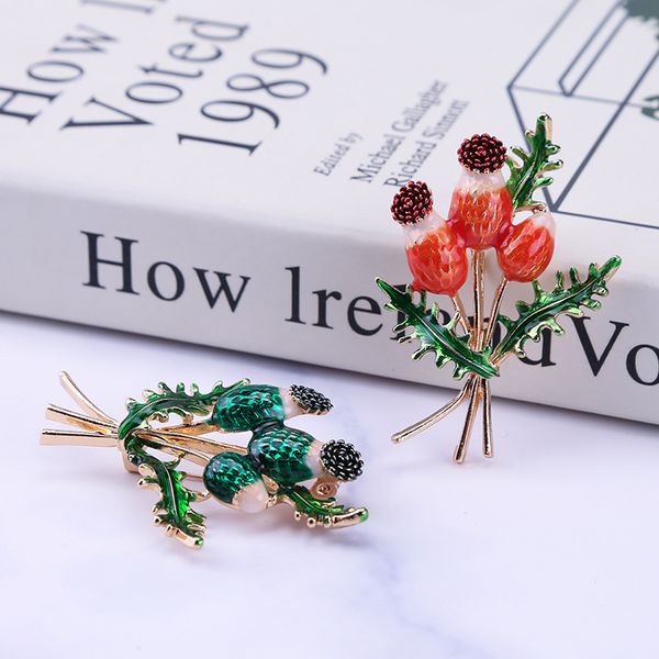 

factory plant green oil drop color retention electroplating elegant suit accessories clothing brooch christmas xmas gift a6eo