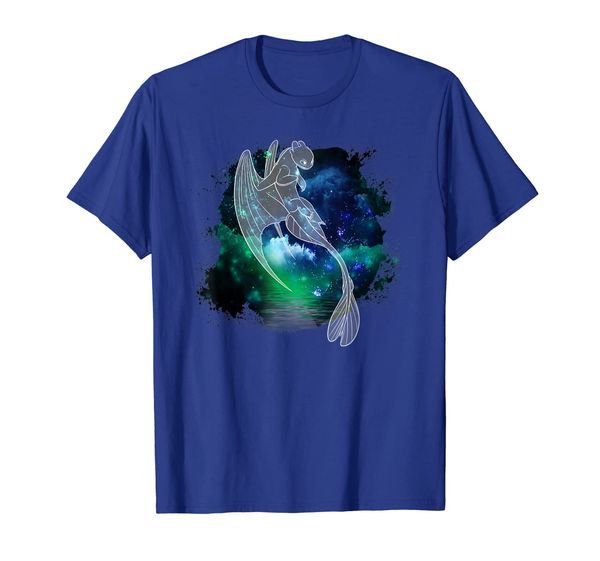 

how to train your dragon 3 hidden world light fury sky t-shirt, White;black