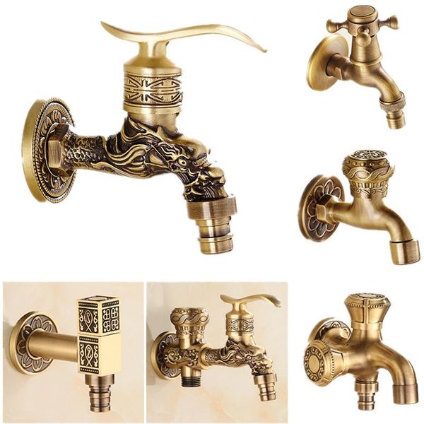 

bathroom sink faucets full copper into the wall washing machine faucet outdoor garden ceramic spool retro torneira accessories