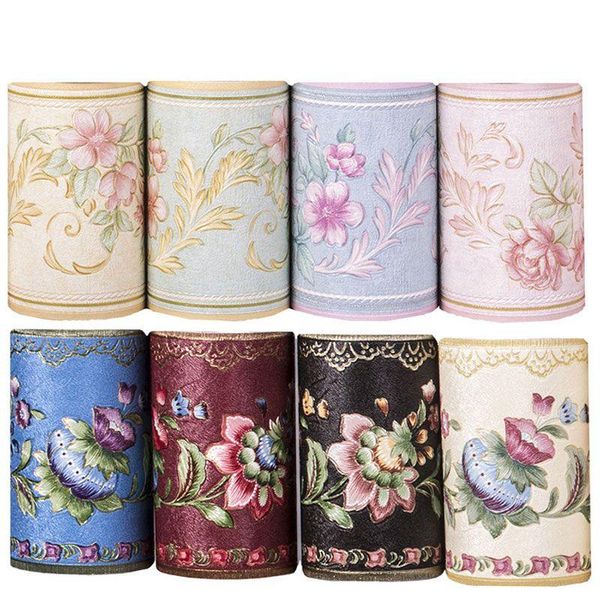 

wallpapers modern waist line wall sticker kitchen waistline bathroom toilet waterproof self adhesive pvc wallpaper border floral paper