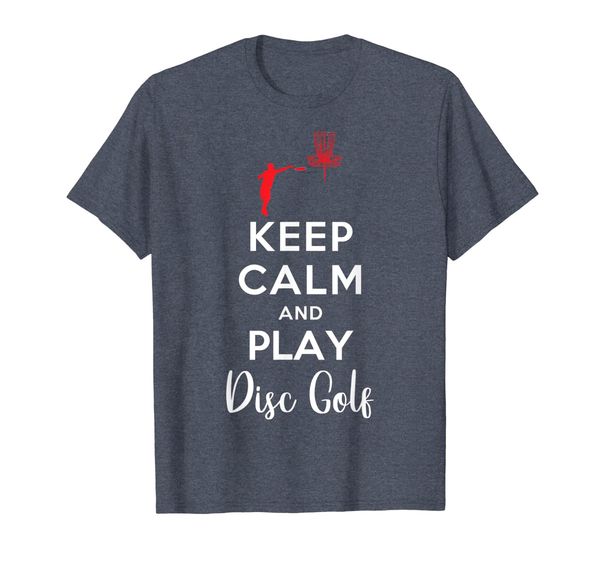 

keep calm and play disc golf t-shirts design, White;black