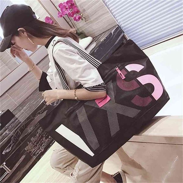 

net red travel single shoulder female luggage cute yoga bag portable storage light short distance sports fitness tide