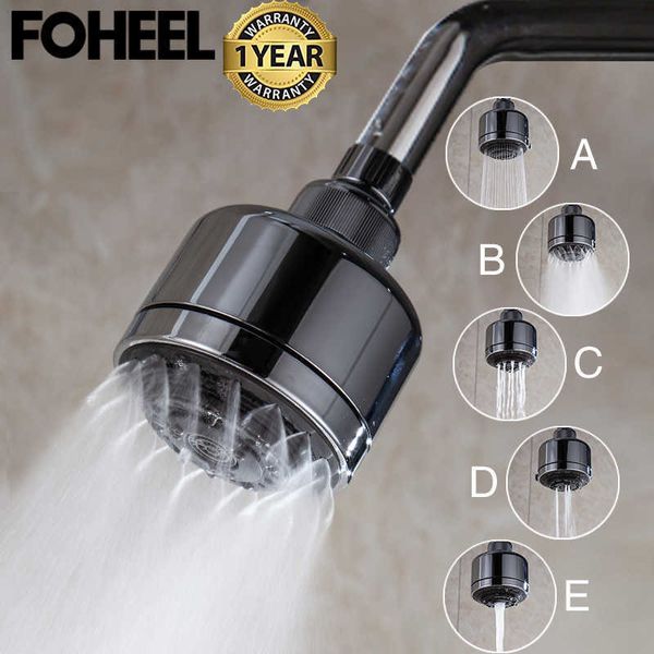 FOHEEL Vollfunktions-Multifunktions-Druckwasserspar-Duschkopf mit drehbarem Top-Sprinkler 210724