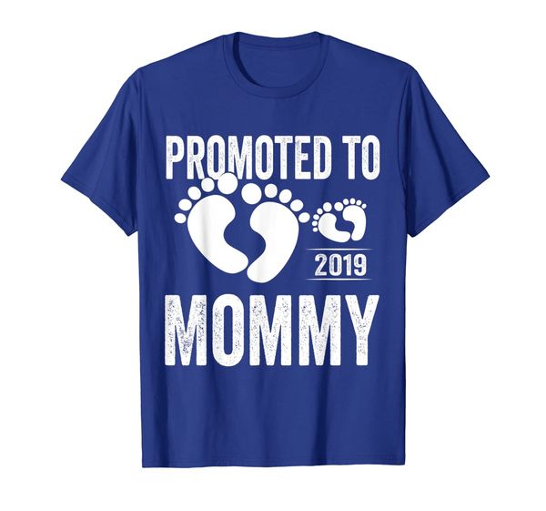 

promoted to mommy 2019 shirt, White;black