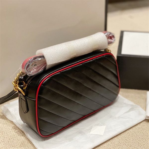 

2021 new handbags fashion shoulder bags totes marmont chain crossbody bags womens wallet purse messenger bag with box