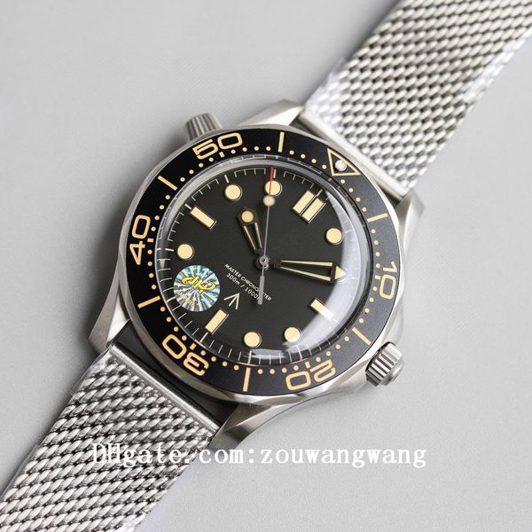 

2021 sea no time to die aqua business watches terra man 007 sport wristwatches james bond master boss mens watch vs d10163, Slivery;black