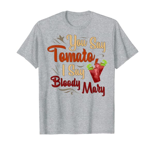 

funny bloody mary tomato mens womens t-shirt, White;black