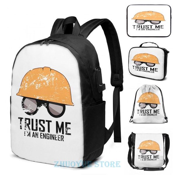

backpack team fortress 2 - trust me i'm an engineer usb charge men school bags women bag travel laptop
