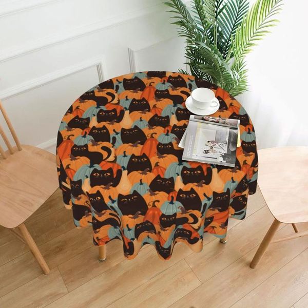 

table cloth halloween pumpkin cat tablecloth animals print protector cover polyester restaurant wholesale waterproof
