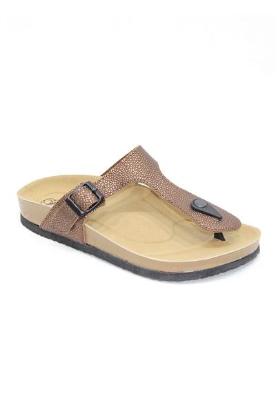 

slippers women metallic thong 14918-c, Black