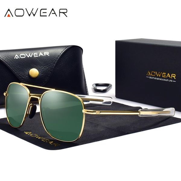 

sunglasses aowear brand square men polarized retro mirror sun glasses male classic outdoor driving gradient eyewear gafas de sol, White;black