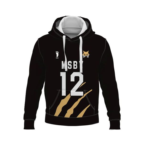 

men's hoodies & sweatshirts de msby sudadera con capucha las mujeres los hombres jersey uniforme campus 2021 nuevo tee 3d style hooded, Black
