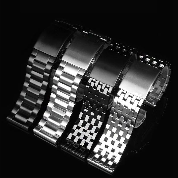 

watch bands stainless steel bracelet for dz7263 dz7330 dz7395 dz7305 dz4209 dz4215 dz1844 strap mens solid metal watchband, Black;brown