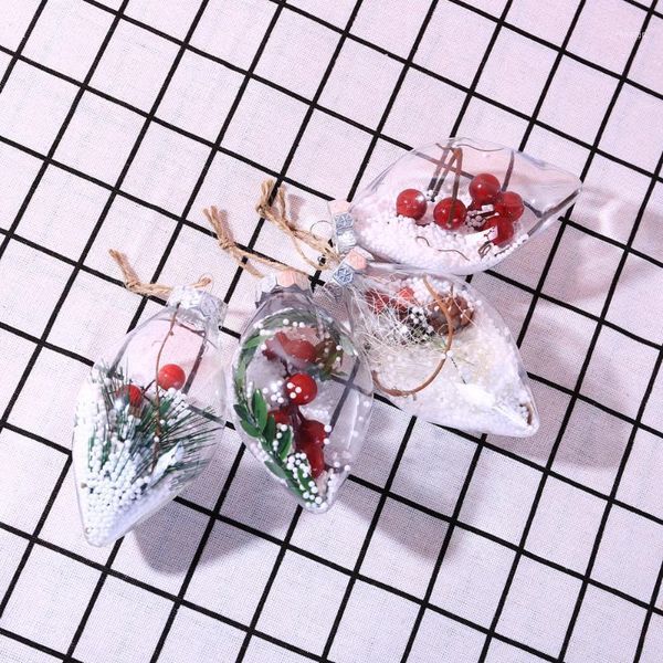 

christmas decorations water drops foam cherry ball transparent clear bubble sphere tree pendant hanging decoration ornament gift1