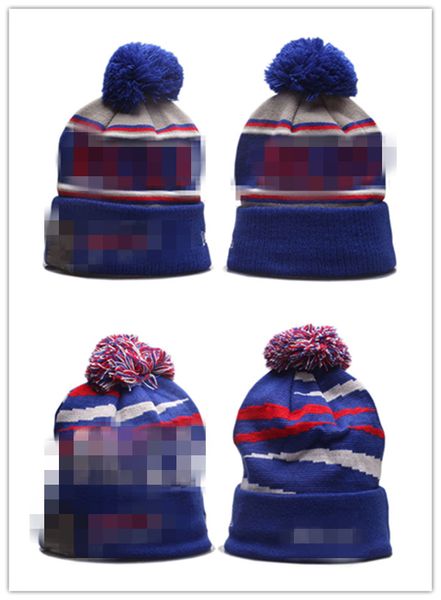 

new football beanies 2021 sideline sport cuffed knit hat pom cap knits one team baseball caps a2, Blue;gray