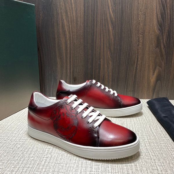 

2021 new sneakers luxury designer red bottom shoe low cut suede spike for men shoes party wedding crystal leather a64, Black
