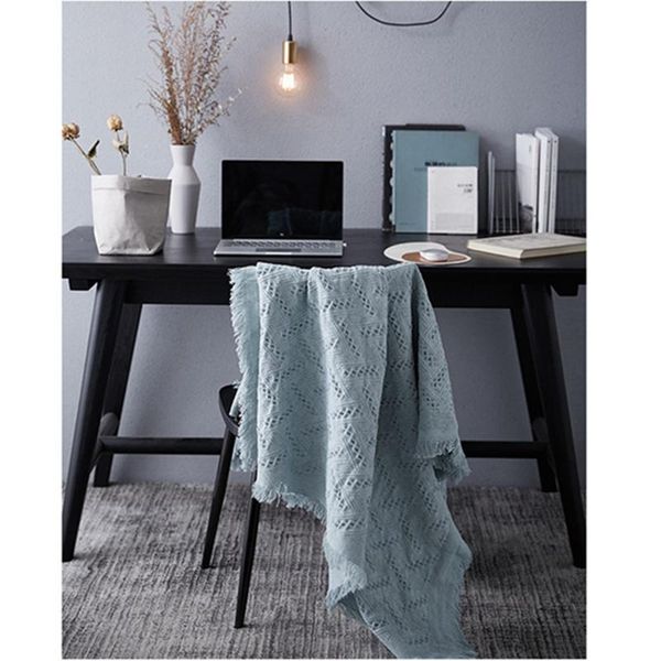 

blankets inya european style sofa blanket geometric honeycomb knitted leisure white thick non-slip cover throw beds
