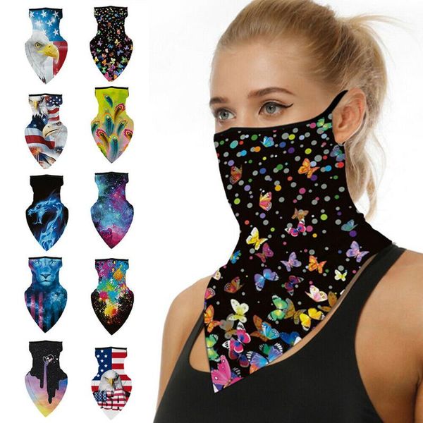 

scarves outdoor breathable anti-uv sun protection scarf bike cycling face cover bandana mask half tube headband, Blue;gray