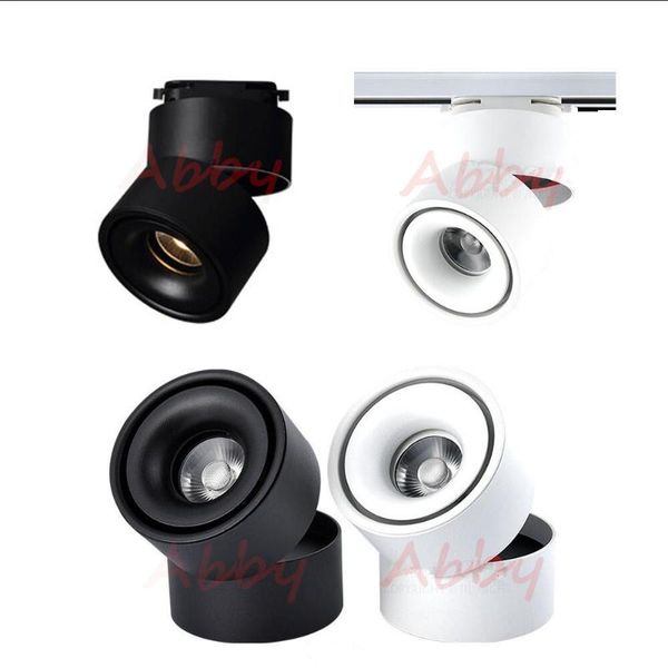 

bulbs high power 10w 15w 20w cob led surface mounted ceiling lamp foldable 360 degree rotatable downlight background spot light