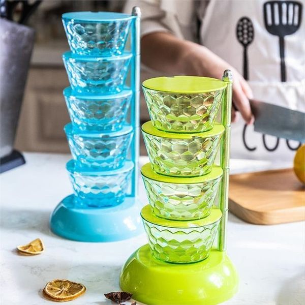 

kitchen storage & organization rotating seasoning box vertical household of spice rack combination salt shaker for
