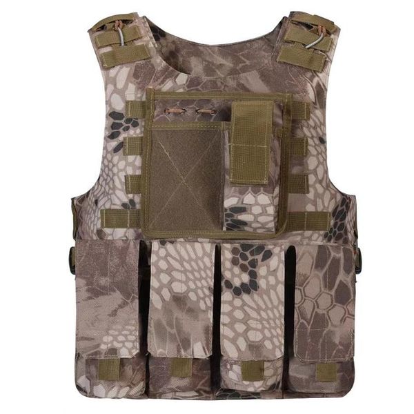 

hunting jackets children tactical lightweight vest military plate carrier magazine paintball cs outdoor boys protective, Camo;black