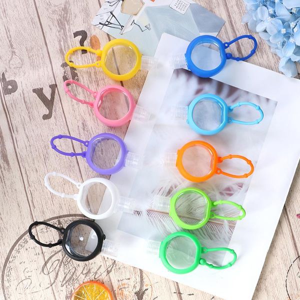 

round silicone mini hand sanitizer holder travel portable safe gel hangable liquid soap dispenser containers for kids