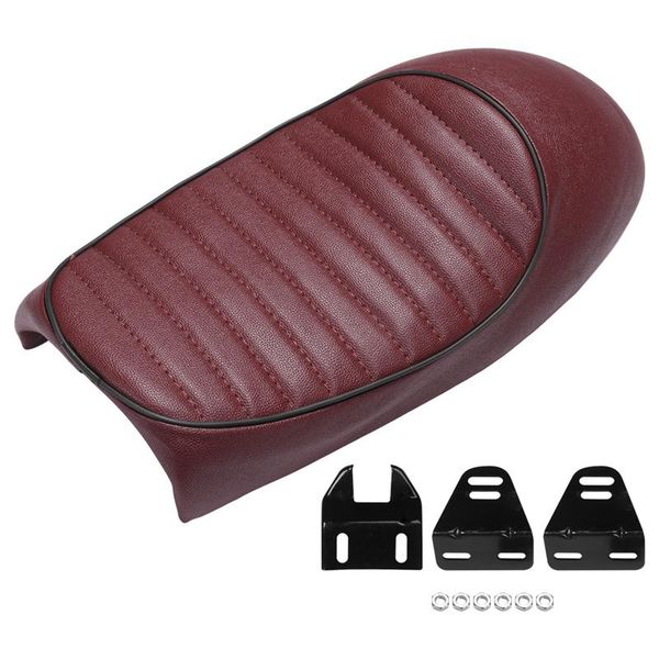 

car seat covers motorcycle retro cafe racer saddle flat pan brat vintage scramble for cg125 cb350 cb400 cb500 cb750 sr400 xj xs pu lea