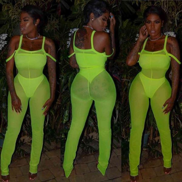 

neon summer arrival women jumpsuits off shoulder mesh see through party bodycon, Black;white