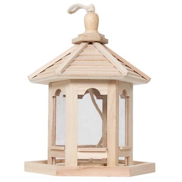 

other bird supplies outdoor durable wooden plastic hanging transparent feeder house food case pet mount type birdhouse water feed