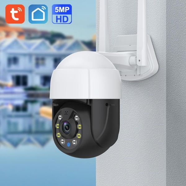 

cameras tuya ip camera 5mp ultra hd video surveillance with wifi two way audio night vision wireless smart home security