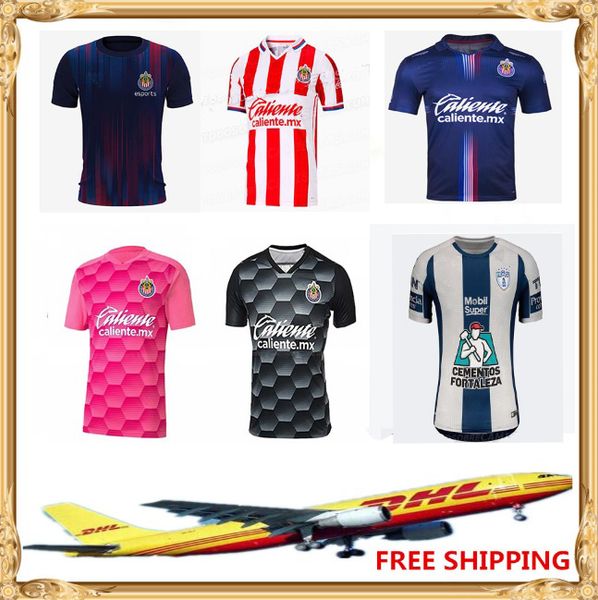 

dhl 2020 2021 club america soccer jerseys 2020 2021 unam guadalajara chivas jersey football shirts, Black;yellow