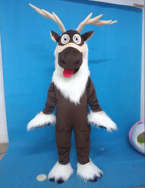 

sven mascot costume sven costume reindeer mascot costume from frozen, Red;yellow