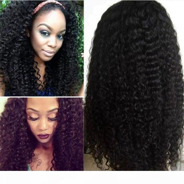 

lace wig for black women full lace human hair wigs with baby hair brazilian deep wave remy hair ing, Black;brown
