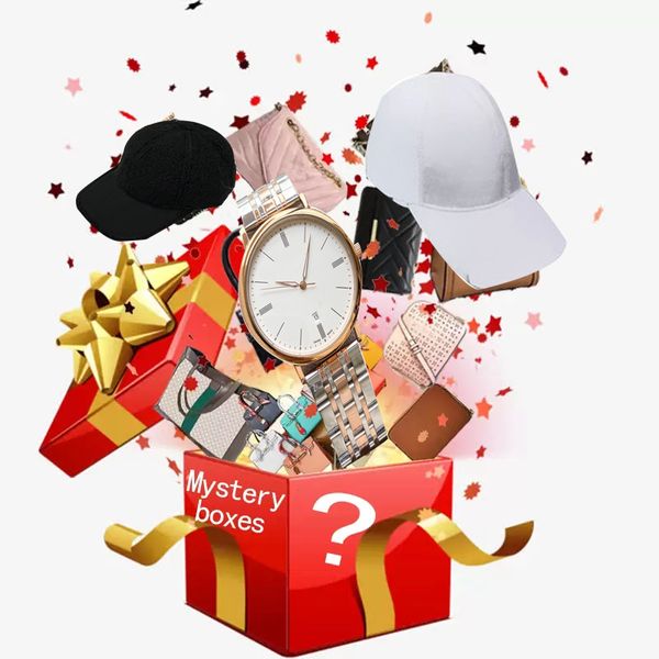 

mysterious box gift bag fashion accessories sun hat ball summer leisure couple net cloth baseball hip hop cowboy winter warm new era pop hat, Blue;gray