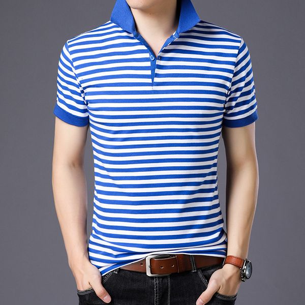 

2021 new england style striped brand fashion polo shirts short sleeve men summer cotton breathable tee asian size m-5xl 6xl czzt, White;black