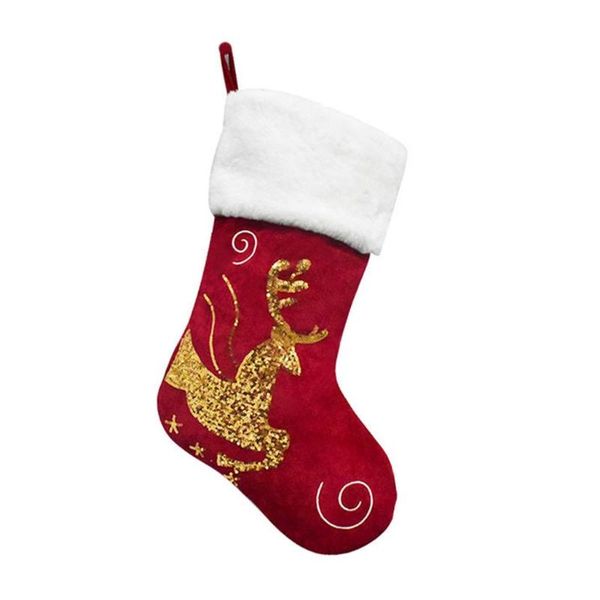 

christmas decorations stocking 17inch xmas stockings plush gift candy bag for tree fireplace