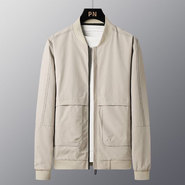 

autumn men's coat leisure sports trend loose long sleeve student baseball jacket, Black;brown