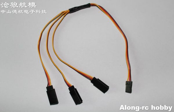 5 pcs servo 1 a 3 y fio (150 + 150mm) para três servo ou retrátil lanidng engrenagem rc hobby hobby modelo link link peça de reposição