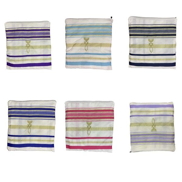 

neck ties tallit prayer shawl for men messianic black, Blue;purple