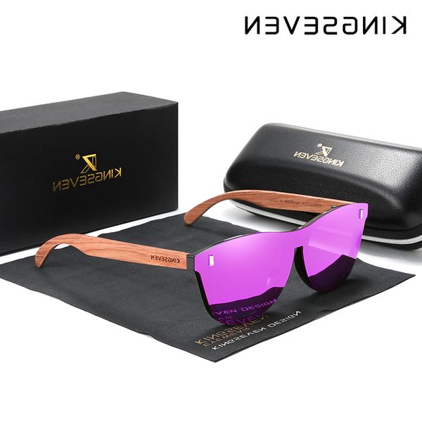 

kingseven women's glasses natural bubinga wood sunglasses men polarised fashion sunglasses original wood oculos de sol glasses wholesal, Silver
