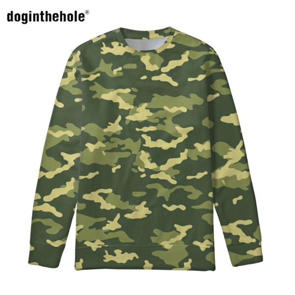 

men's hoodies & sweatshirts doginthehole for man comfortable customized fashion camouflage pattern training clothing cool sweatshirt m, Black