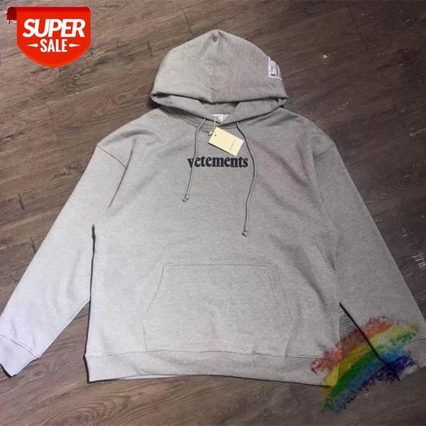 

black white gray vetements hoodie men women 1:1 embroidery vtm sweatshirts oversize big tag pullovers #0e56